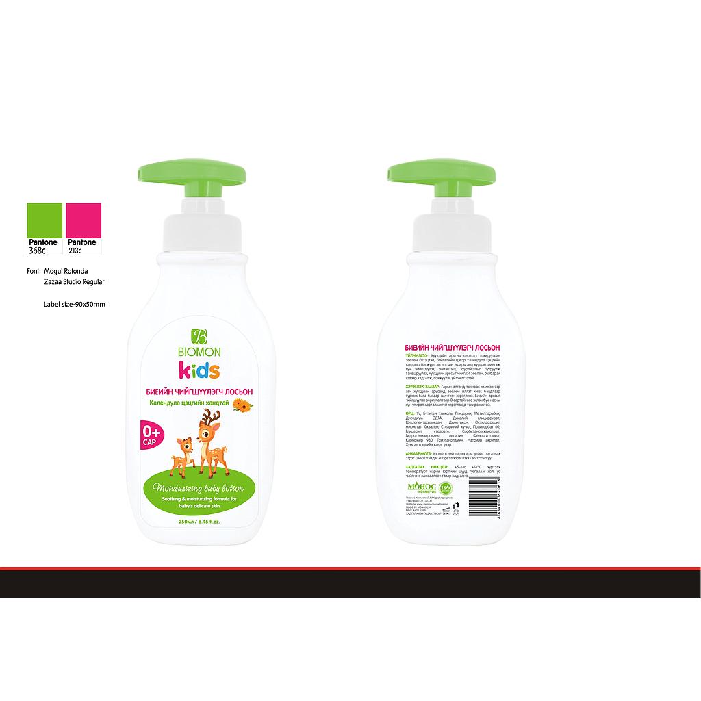 Биомон кидс Хүүхдийн биеийн чийгшүүлэгч лосьон