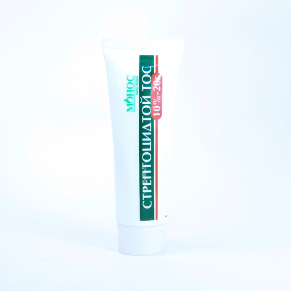 Стрептоцидтой тос 10%-20гр