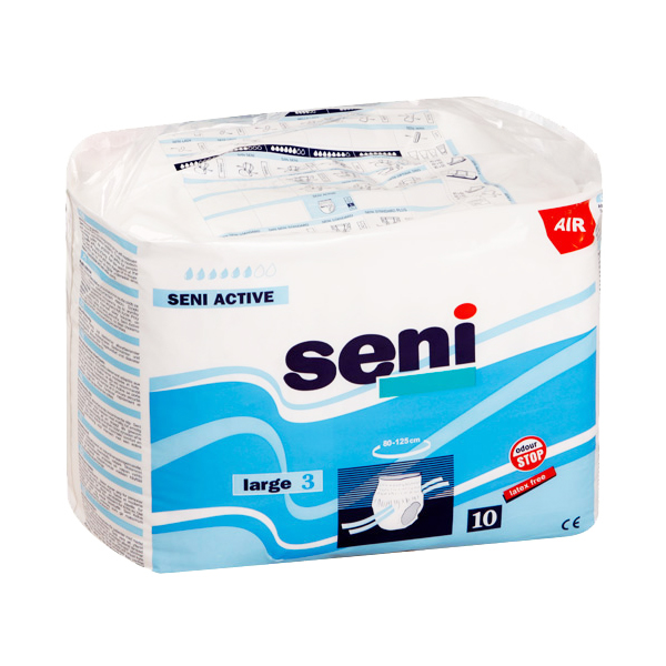 Памперс Seni active large3 №10
