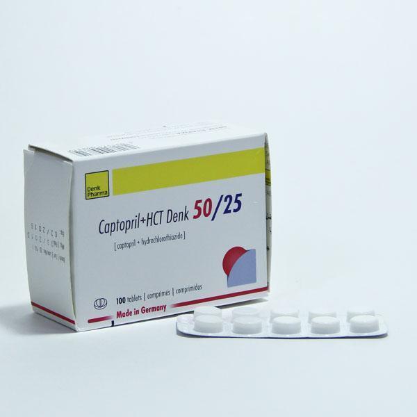 Каптоприл НСТ-денк 50мг/25мг №100