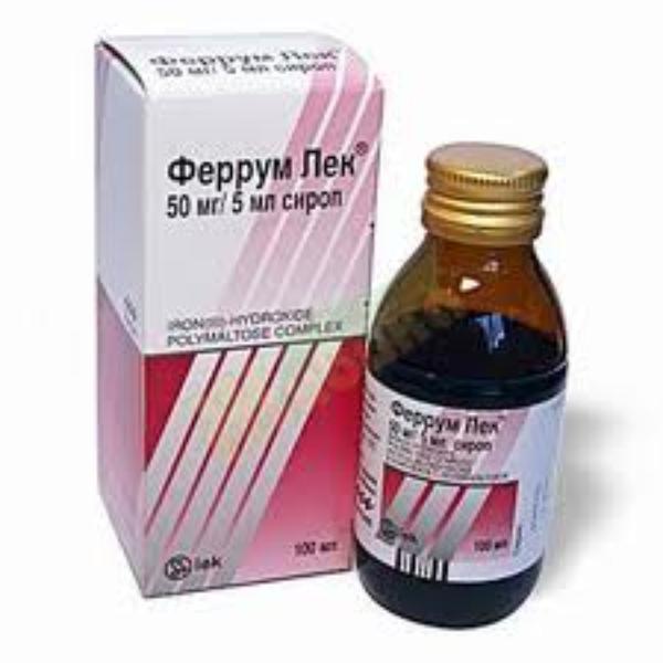 Феррум лек 50мг/5мл-100мл