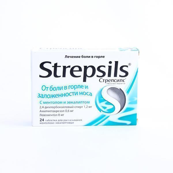 Стрепсилс ментол №24