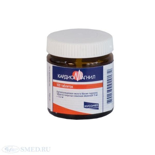 [0100675] Кардиомагнил 75мг №100 шахмал - Нижфарм ОАО