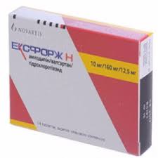[0103180] Эксфорж H 5мг+12.5мг+160мг №14 шахмал - Novartis Pharma Services Inc