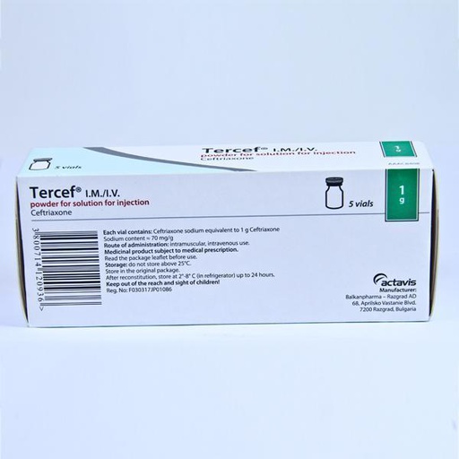 [0100974] Цефтриаксон 1гр тарилгын нунтаг - Красфарма ОАО