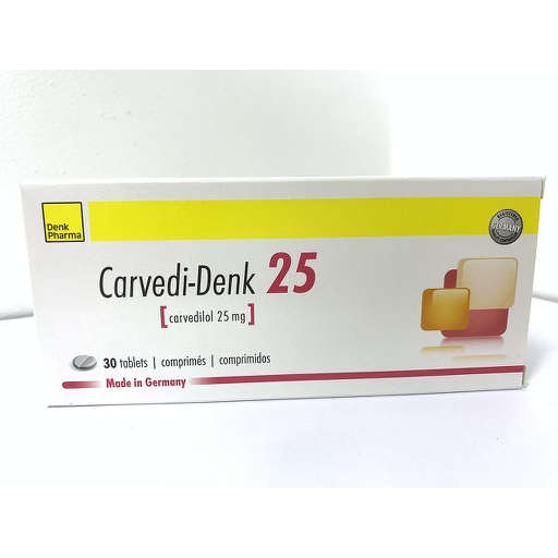 [0102569] Карведи-Денк 25мг №30 шахмал - Denk Pharma GmbH & Co.KG