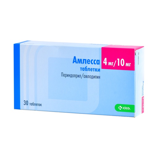 [0102998] Амлесса 10мг/4мг №30 шахмал - KRKA, tovarna zdravil, d.d