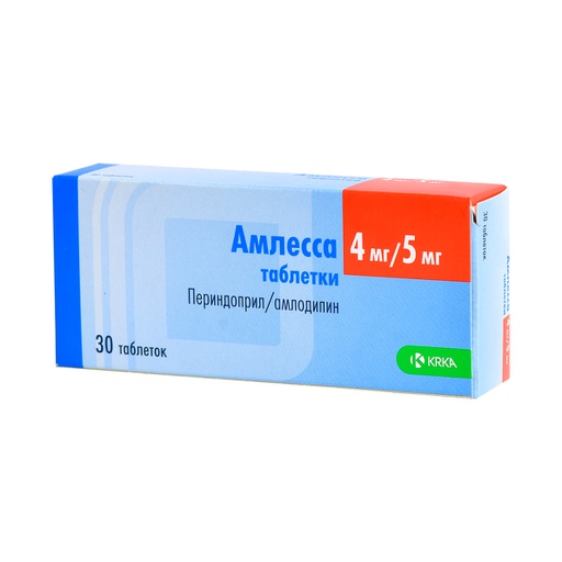 [0102999] Амлесса 5мг/4мг №30 шахмал - KRKA, tovarna zdravil, d.d