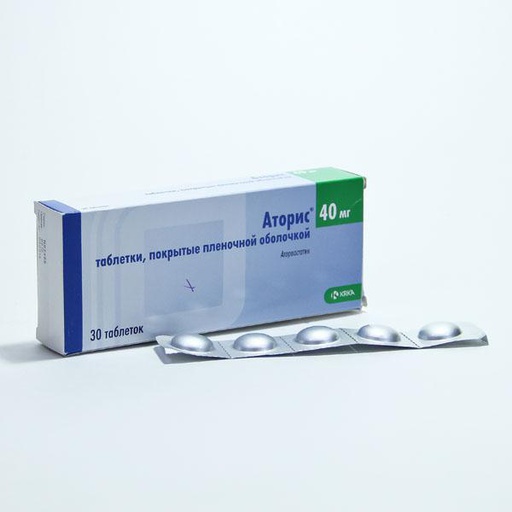[0101873] Аторис 40мг №30 шахмал - KRKA, tovarna zdravil, d.d