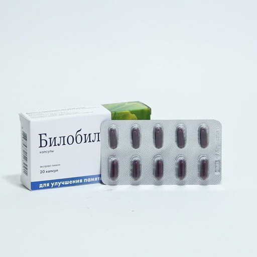 [0100813] Билобил 40мг №20 капсул - KRKA, tovarna zdravil, d.d