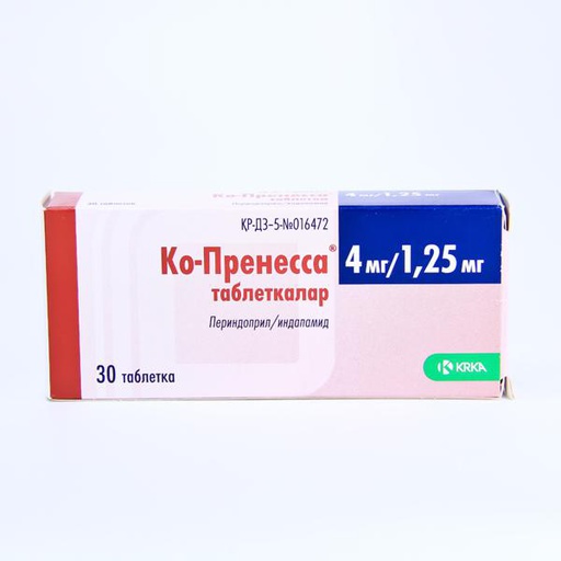 [0102159] Ко-Пренесса 4мг/1+25мг №30 шахмал - KRKA, tovarna zdravil, d.d