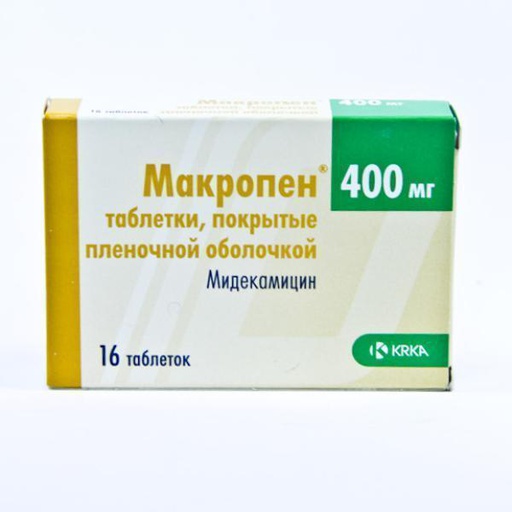 [0100923] Макропен 400мг №16 шахмал - KRKA, tovarna zdravil, d.d