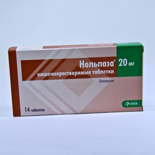 [0100094] Нольпаза 20мг №14 шахмал - KRKA, tovarna zdravil, d.d