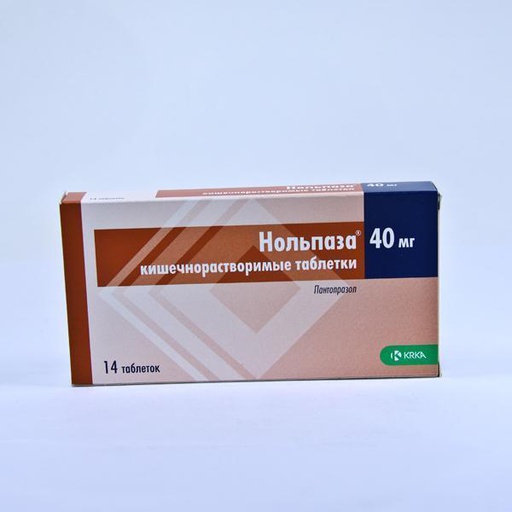 [0100933] Нольпаза 40мг №14 шахмал - KRKA, tovarna zdravil, d.d