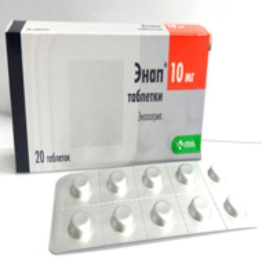 [0100306] Энап 10мг №20 шахмал - KRKA, tovarna zdravil, d.d
