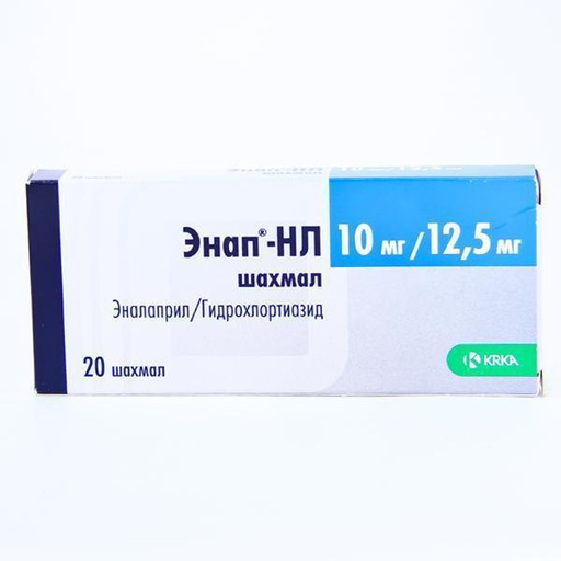 [0100648] Энап НL 10мг+12.5мг №20 шахмал - KRKA, tovarna zdravil, d.d