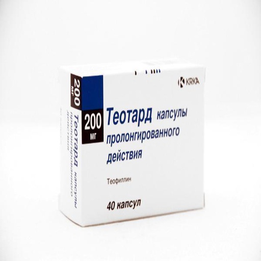 [0100681] Теотард 200мг №40 капсул - KRKA, tovarna zdravil, d.d
