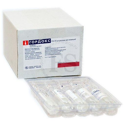[0100524] Гордокс 100000ОУН /10мл №1 тарилгын нунтаг - Gedeon Richter Plc