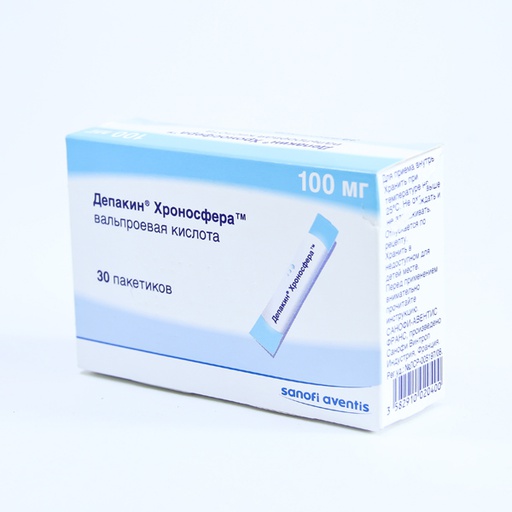 [0102356] Депакин хроносфер 100мг №30 уртасгасан үйлдэлтэй мөхлөг - Sanofi-Aventis Private