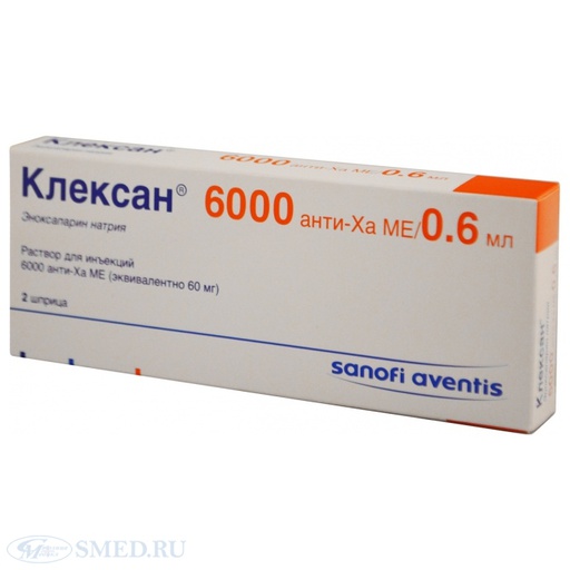 [0102740] Клексан 6000ОУН анти-Ха 0+6мл №2 тарилга - Sanofi-Aventis Private