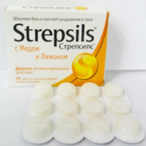 [0100825] Стрепсилс мед лемон №24 шахмал - Reckitt Benckiser Healthcare