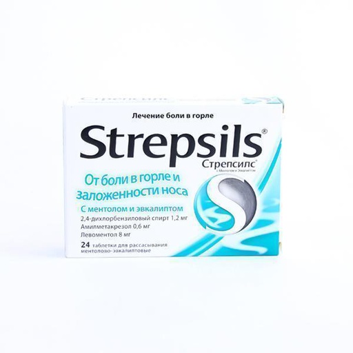 [0100826] Стрепсилс ментол №24 шахмал - Reckitt Benckiser Healthcare