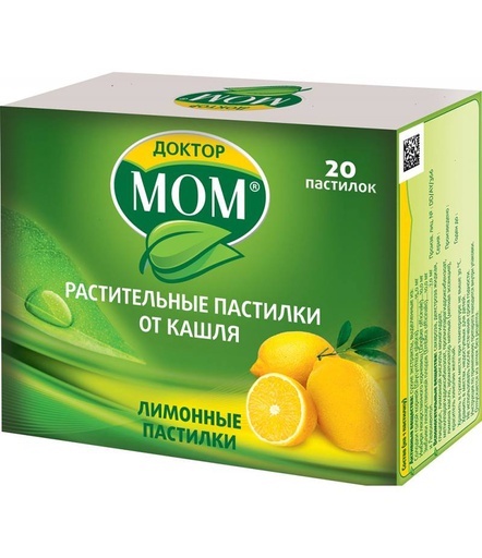 [0100615] Доктор мом /лимон/ №20 хүлхдэг шахмал - Johnson & Johnson LLC