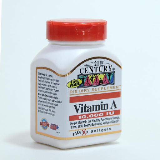 [0200133] Витамин А 10000ОУН №110 капсул - 21st Century Health Care, Inc