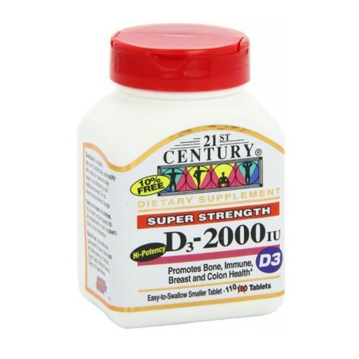 [0200269] Витамин Д 2000ОУН №110 шахмал - 21st Century Health Care, Inc