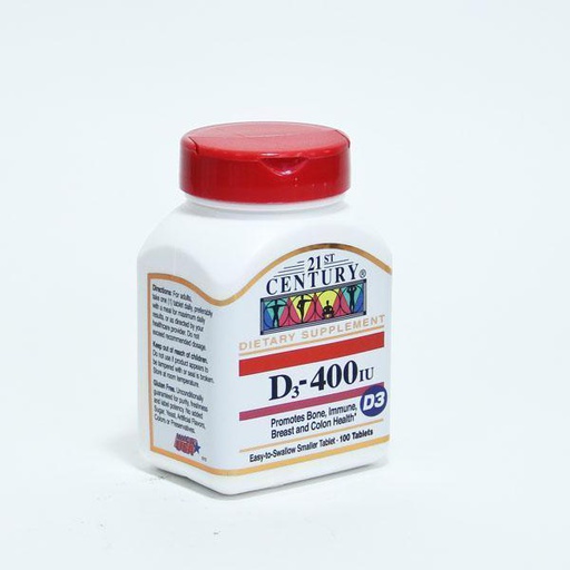 [0200270] Витамин Д 400ОУН №100 шахмал - 21st Century Health Care, Inc