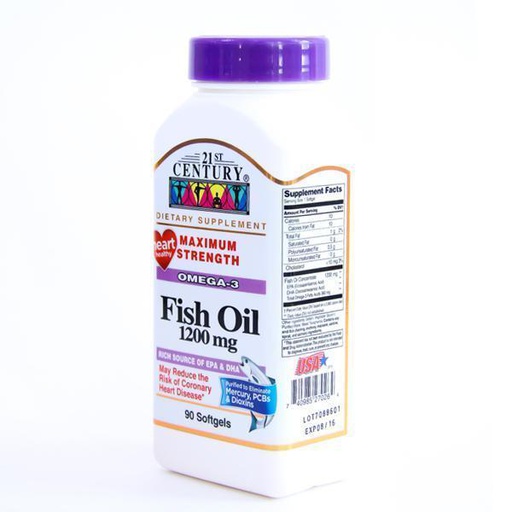 [0200382] Фиш Ойл 1200мг №90 капсул - 21st Century Health Care, Inc