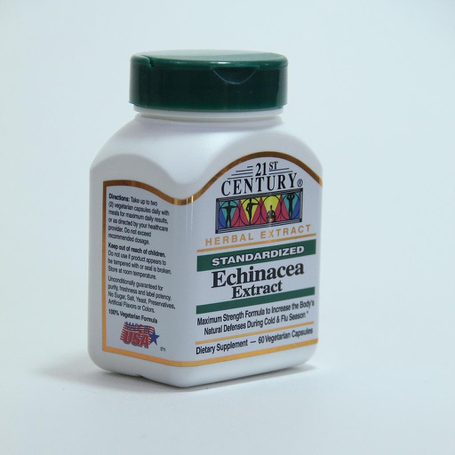 [0200080] Эхинацея экстракт 125мг №60 капсул - 21st Century Health Care, Inc
